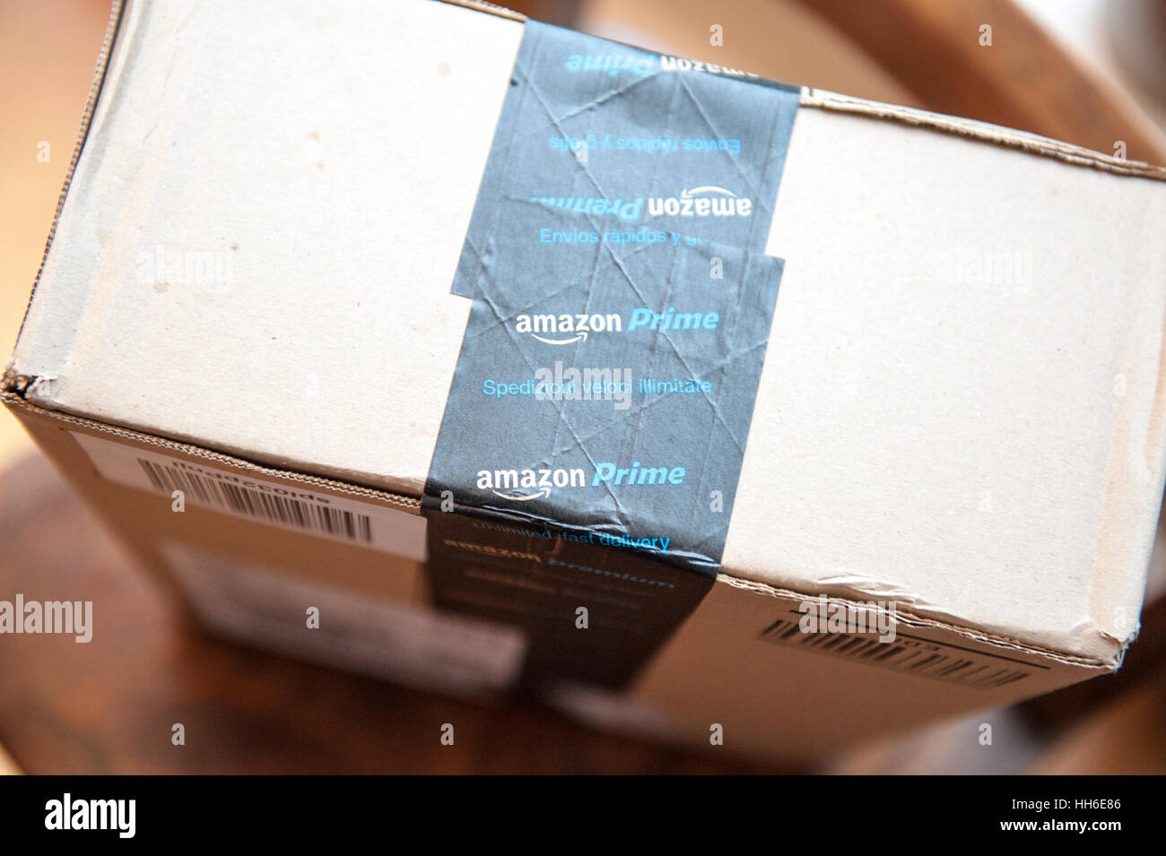 Amazon Prime Lieferung in box Stockfoto