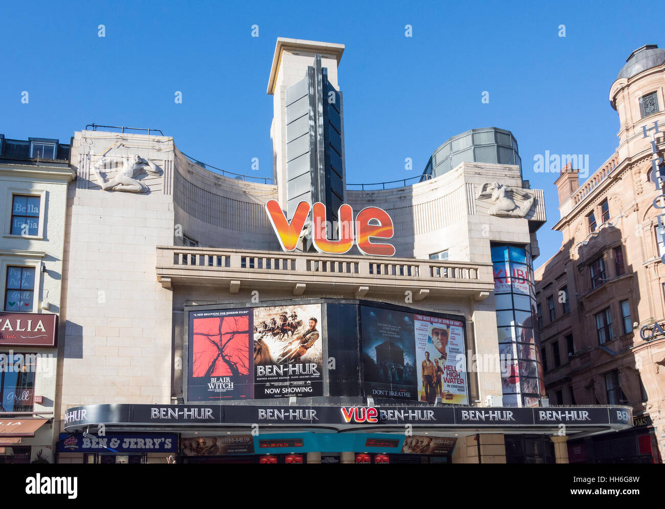 Vue Leicester Square Kino, Cranbourne Street, Leicester Square, City of Westminster, größere London, England, Vereinigtes Königreich Stockfoto