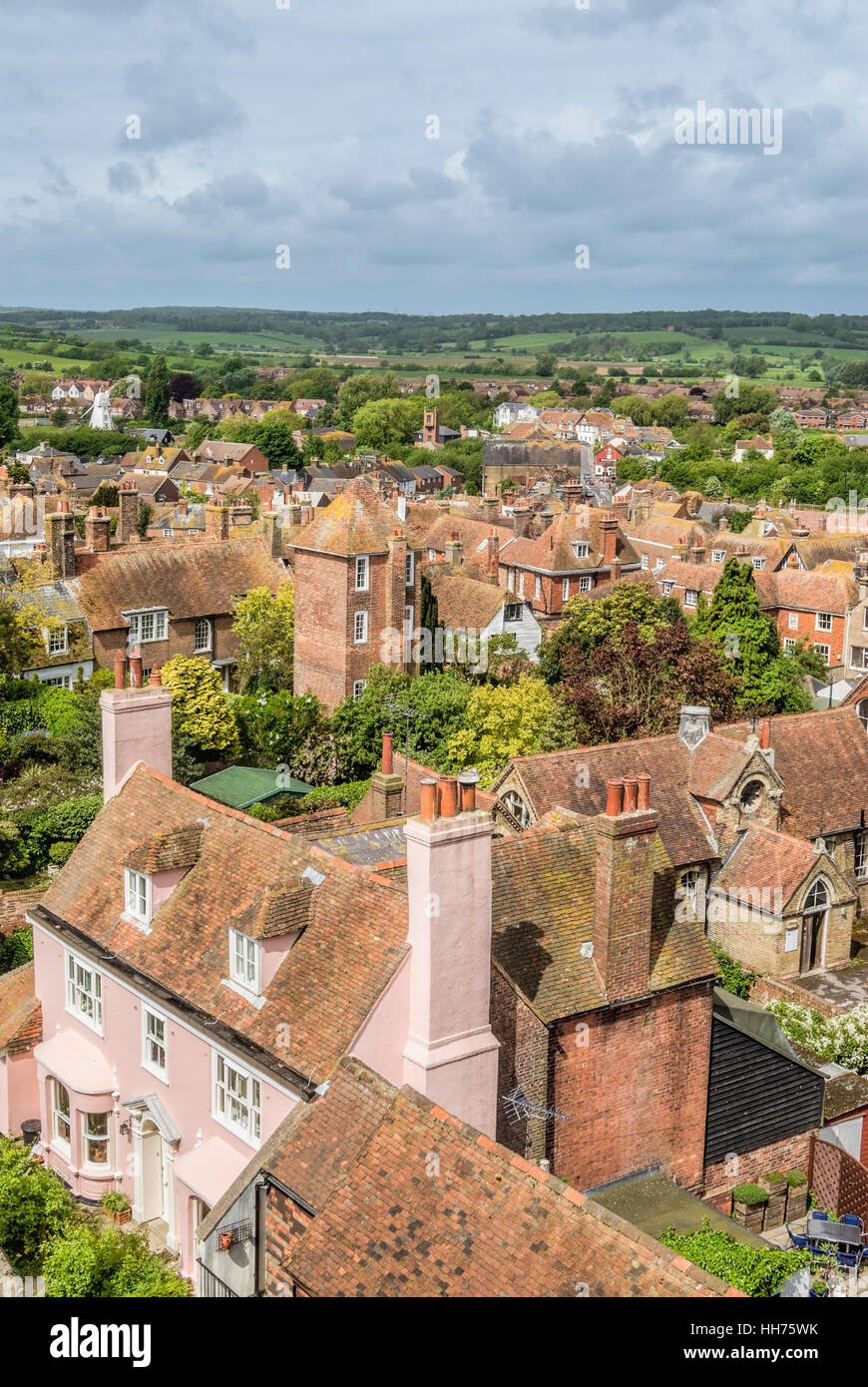 Historisches Stadtzentrum von Rye, in East Sussex, England Stockfoto