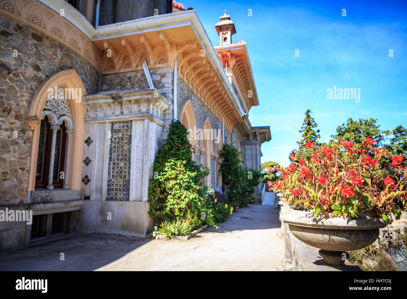 SINTRA, PORTUGAL - ca. Oktober 2016: Die Park und Palast von Monserrate in Sintra, Portugal Stockfoto