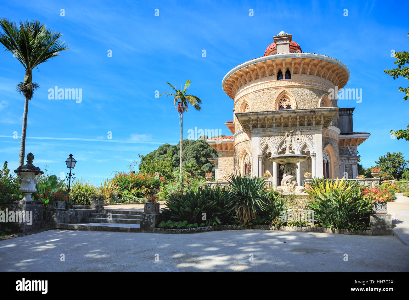 SINTRA, PORTUGAL - ca. Oktober 2016: Die Park und Palast von Monserrate in Sintra, Portugal Stockfoto