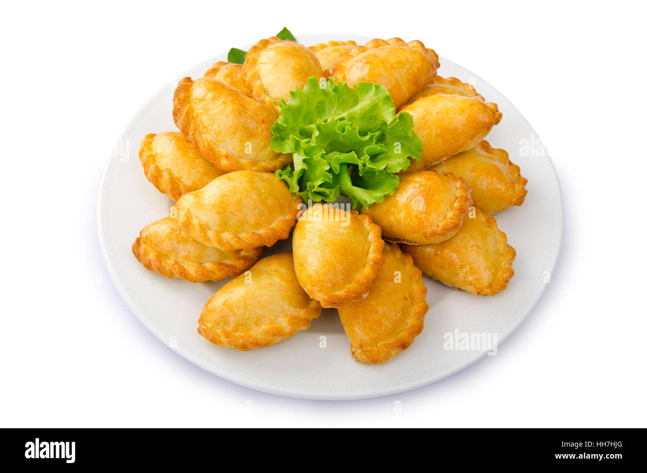 Lebensmittel, Nahrungsmittel, Brot, süße, isoliert, Closeup, gefüllte, heiße, goldene, Ausschnitt, Stockfoto