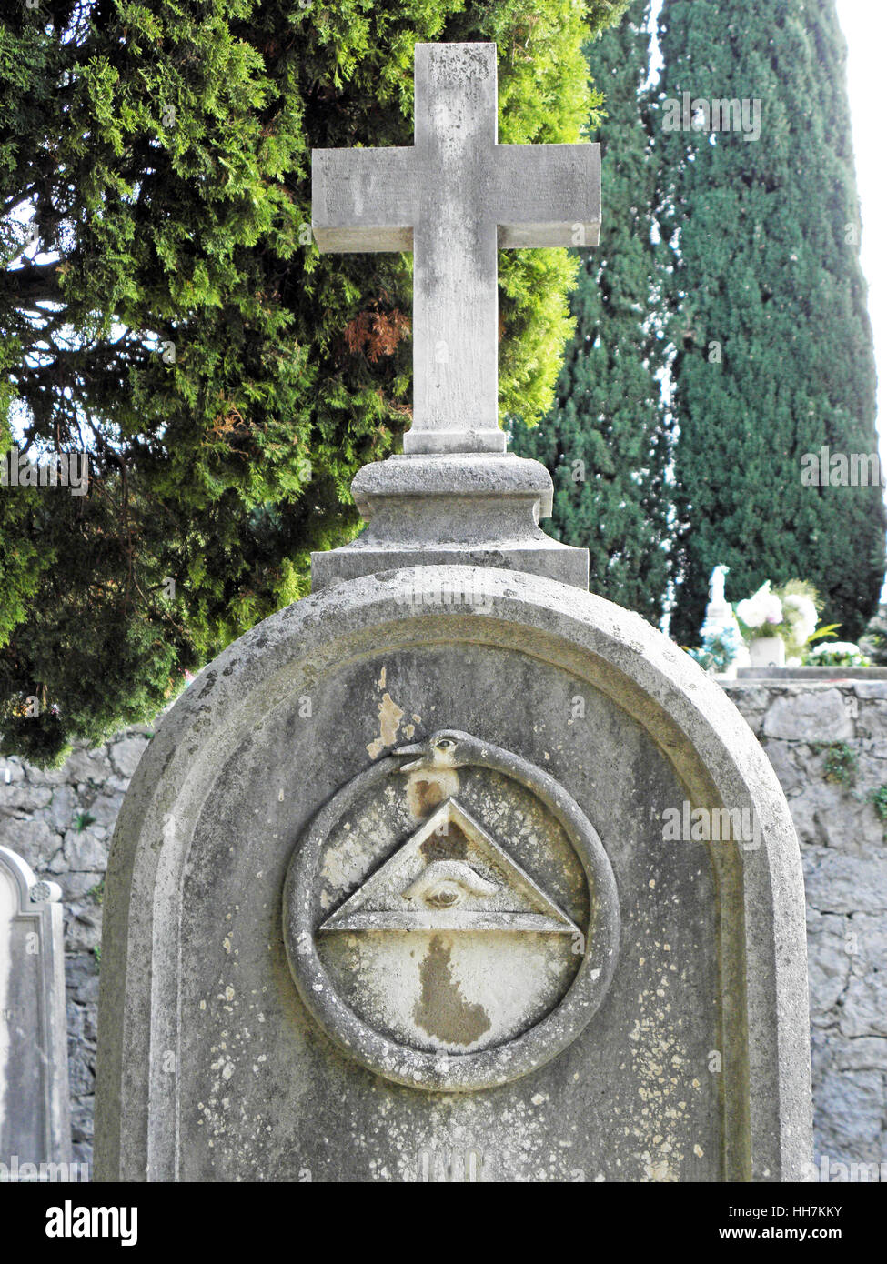 Friedhof Boninovo, Dubrovnik, Kroatien, Europa, 34 Stockfoto