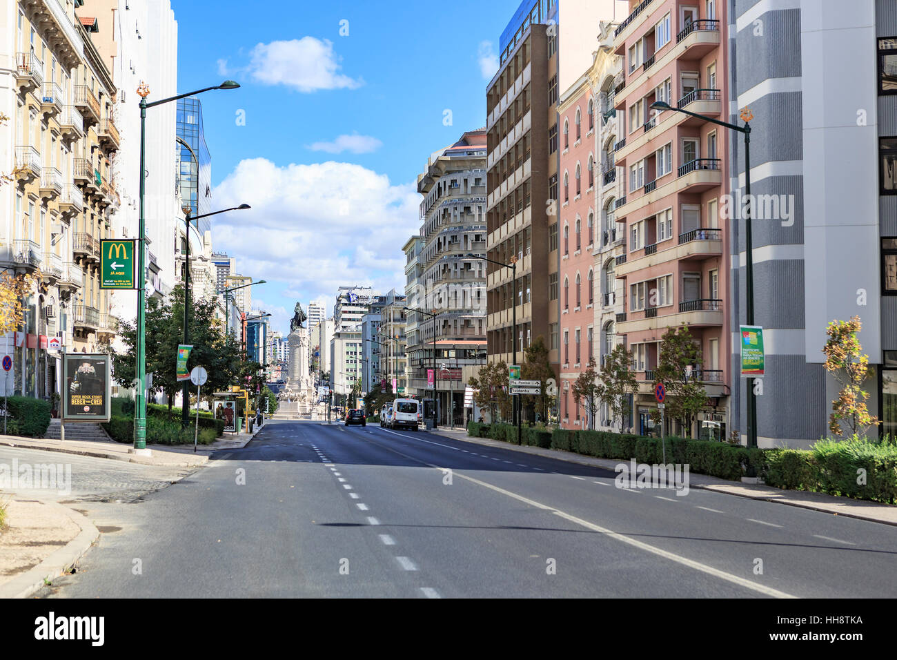 Lissabon, PORTUGAL - ca. Oktober 2016: Straßen von Lissabon Stadt, Portugal. Stockfoto
