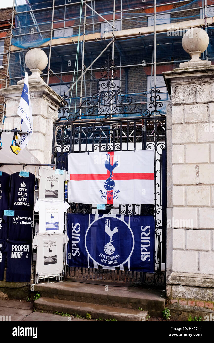 Percy Haus auf Tottenham High Road wird renoviert Tottenham Hotspur Football Club im Rahmen der Stadionentwicklung neuer Stockfoto