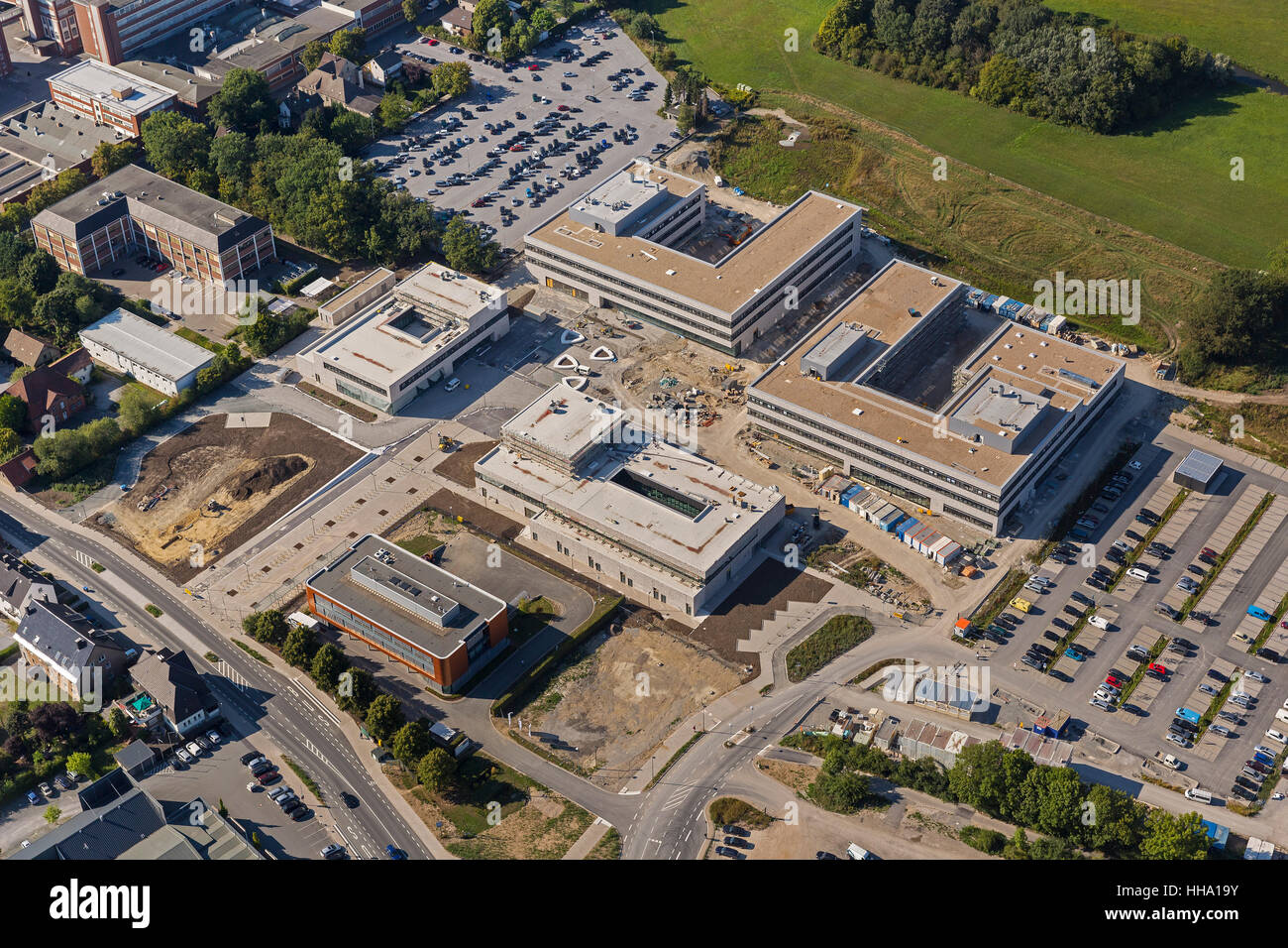 Universität Fachhochschule Hamm Lippstadt HSLH, Baustelle, Campus, Lippstadt, Soester Plain, North Rhine-Westphalia, Stockfoto