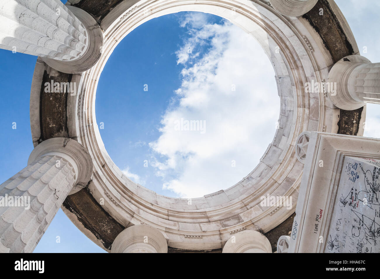 Denkmal für die gefallenen von Ancona, Italien Stockfoto