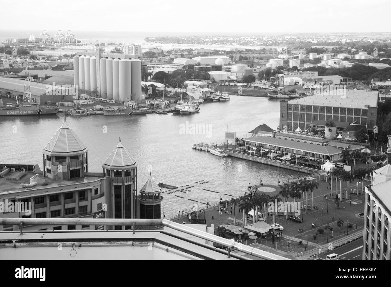 Port: louis, Hafen. Mauritius Stockfoto