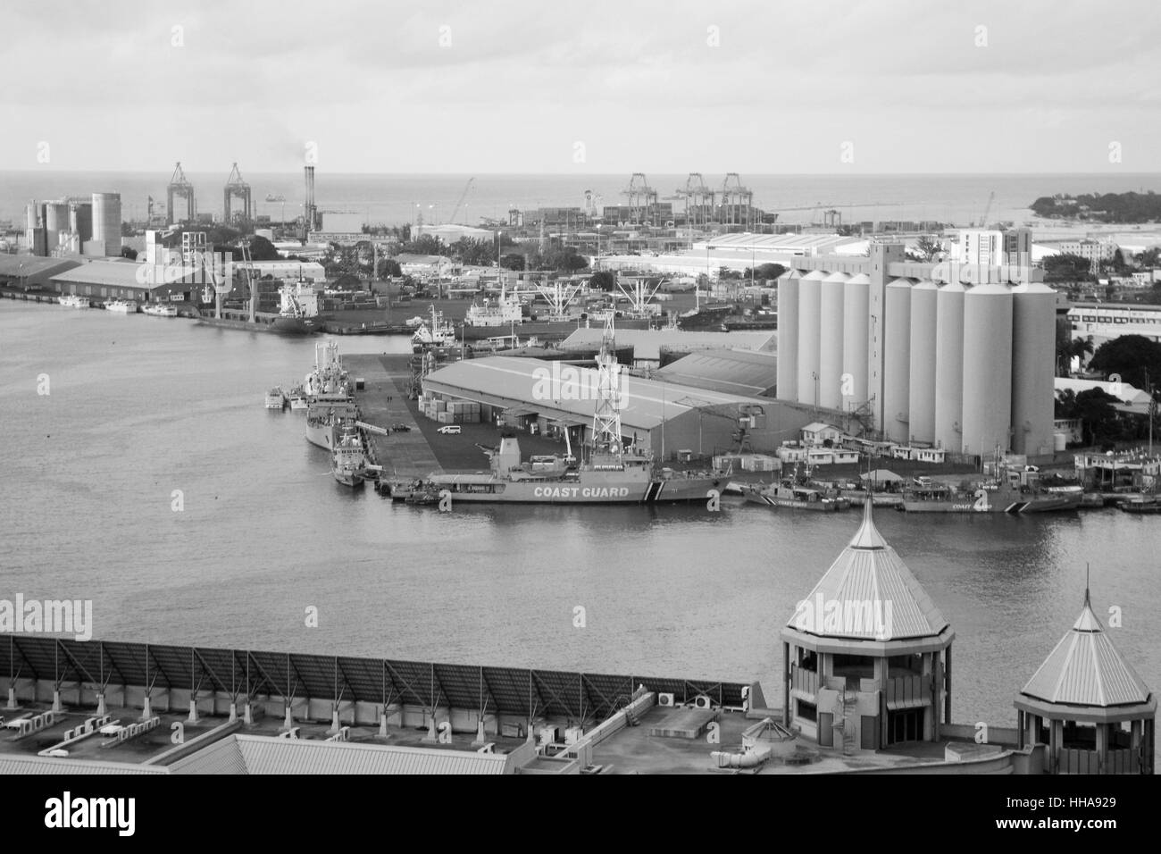 Port: louis, Hafen. Mauritius Stockfoto