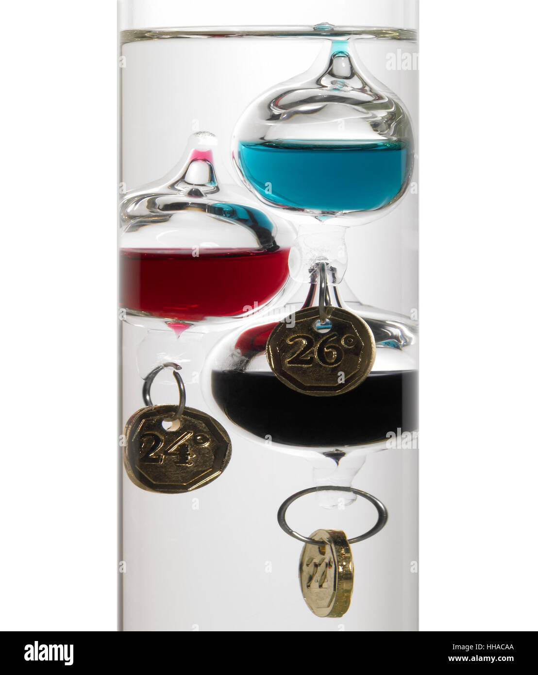 Galileo thermometer physik Fotos und Bildmaterial in hoher Auflösung