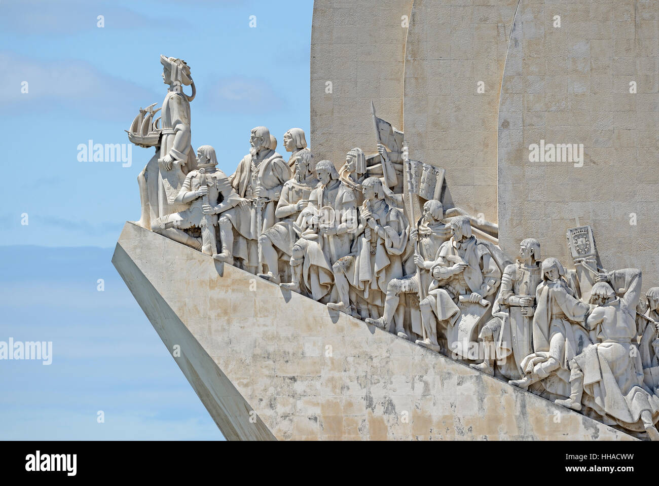 die Matrosen Denkmal Padrão Dos Descobrimentos in Lissabon in portugal Stockfoto