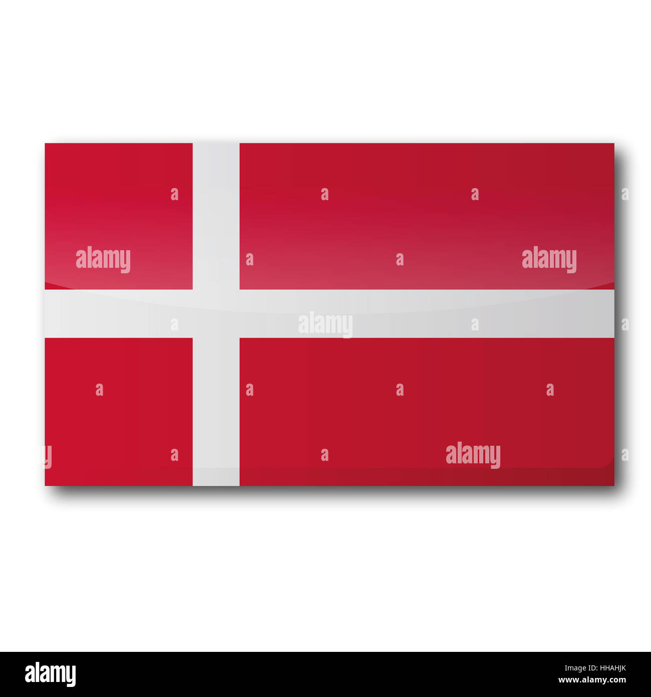 Flagge Dänemark Stockfoto