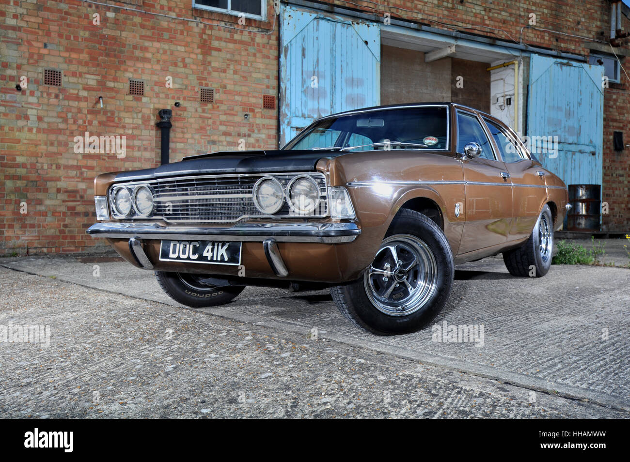 1972 Ford Cortina Mk3, Gasser Stil Hot-Rod custom Auto Stockfoto