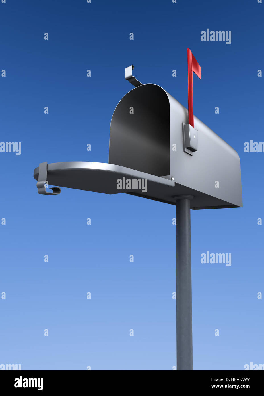 Silber, blau, innen geschlossen, Kommunikation, Illustration, Metall, Flagge, Stockfoto