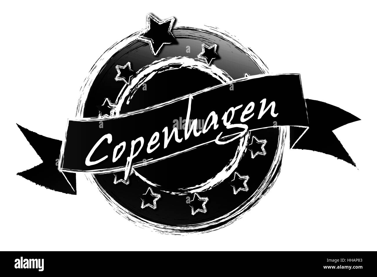 Königliche Grunge - Kopenhagen Stockfoto
