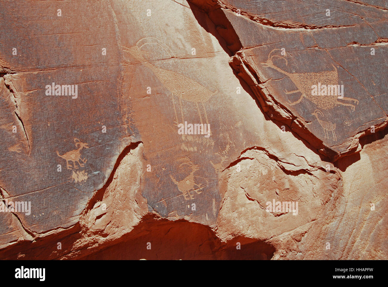 Petroglyphen Stockfoto