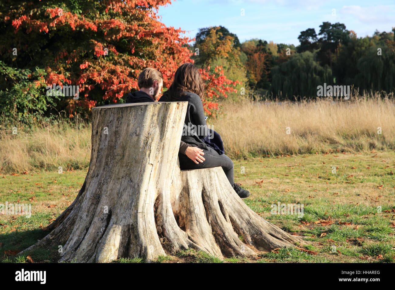 Im Freien bei Hever Castle, Anne Boleyn Elternhaus in Kent, England, UK Stockfoto