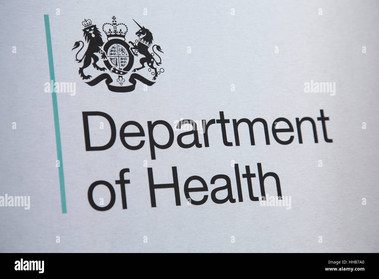 Department of Health in Whitehall in London, England, Vereinigtes Königreich. Das Department of Health, DH, hilft den Menschen, besser für länger zu leben. Wir führen, Form und Fonds für Gesundheit und Pflege in England, sicherstellen, dass Menschen die Unterstützung, Betreuung und Behandlung, die sie brauchen. Stockfoto