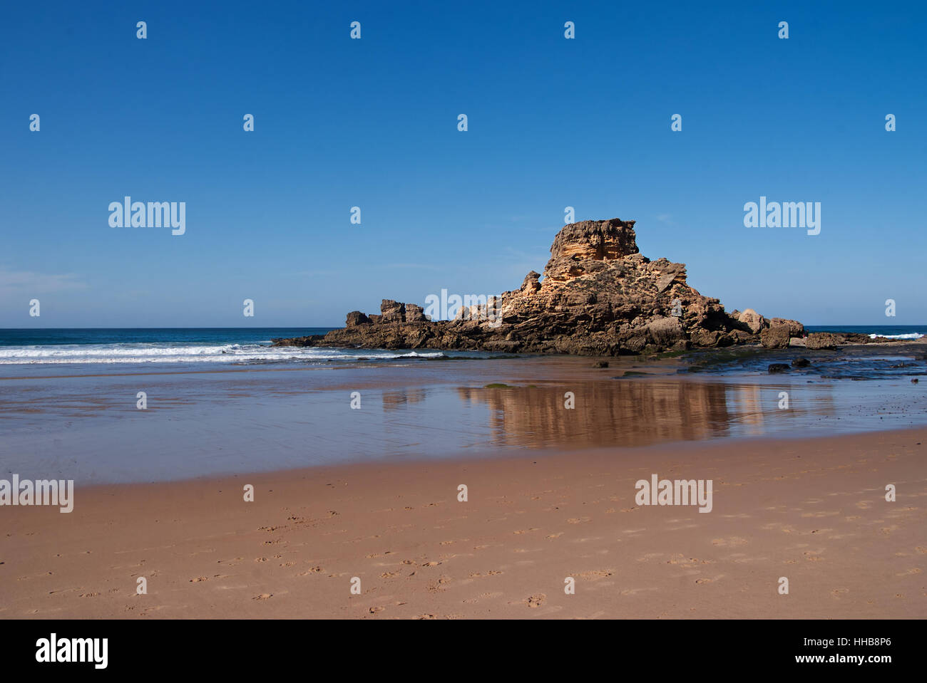 Castelejo Strand / Praia do Castelejo Stockfoto