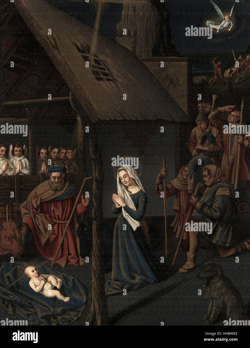 Bethlehem und die Hirten Stockfoto