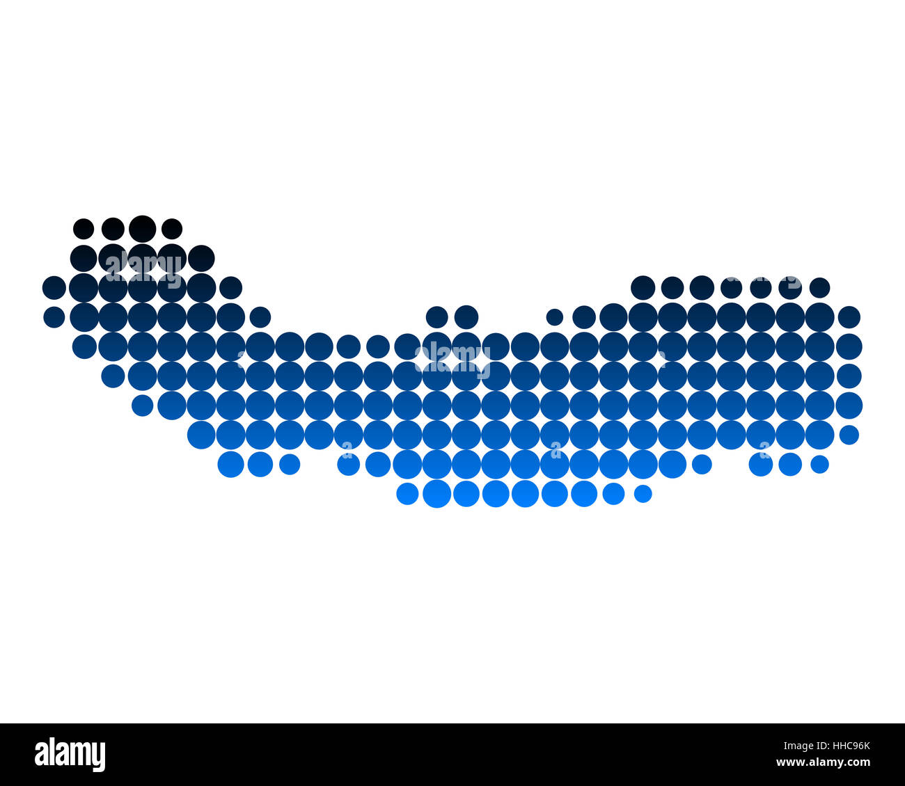 Karte von Sao miguel Stockfoto