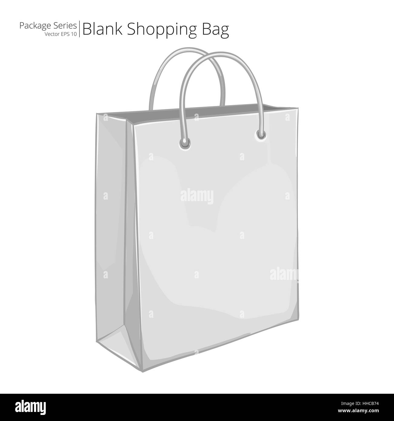 Abstrakte Skizze Stil einer klassischen Shopping-Tasche. Vektor-EPS10. Stockfoto