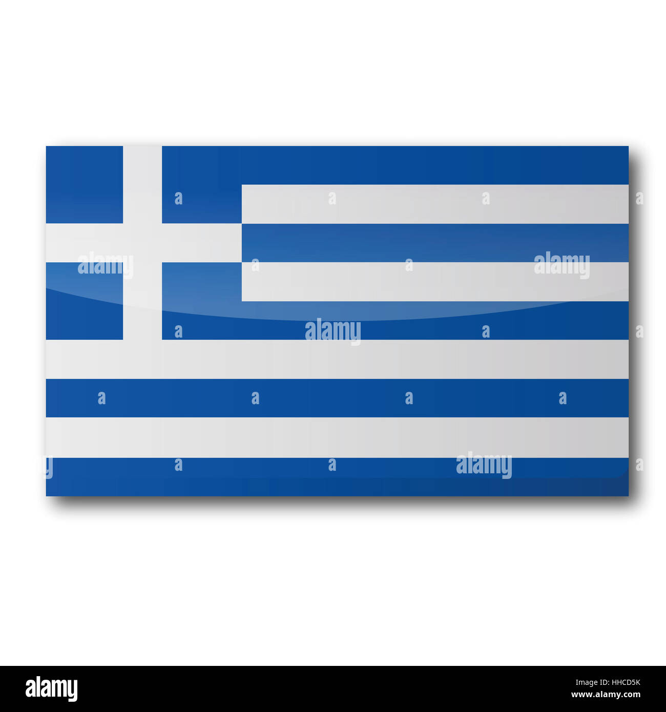 Fahne Griechenland Stockfoto
