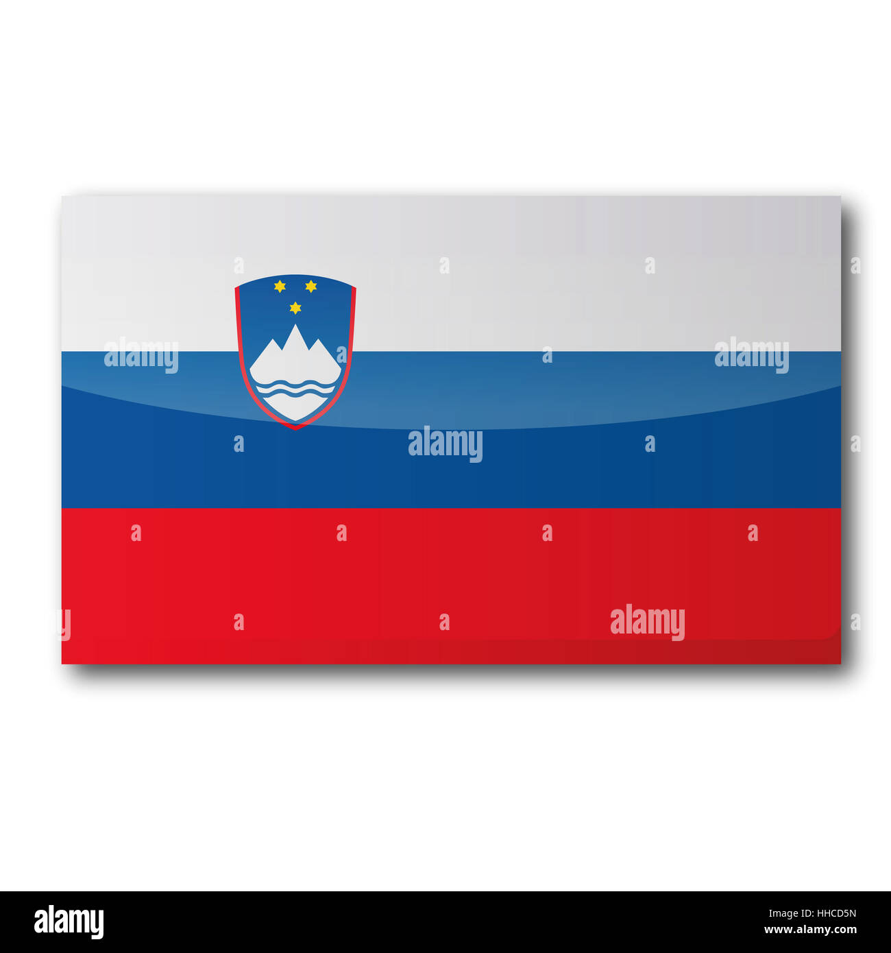 Flagge Slowenien Stockfoto