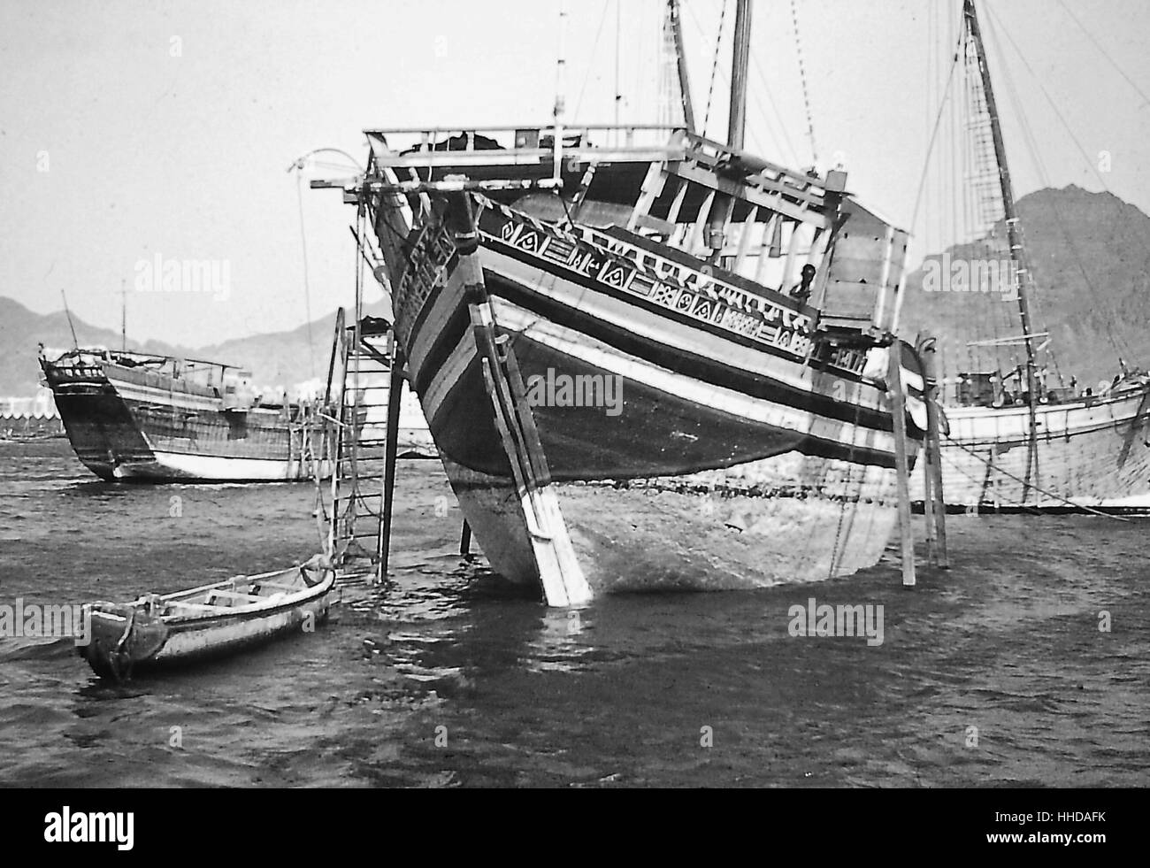 Dhaus in den Golf von Aden Stockfoto