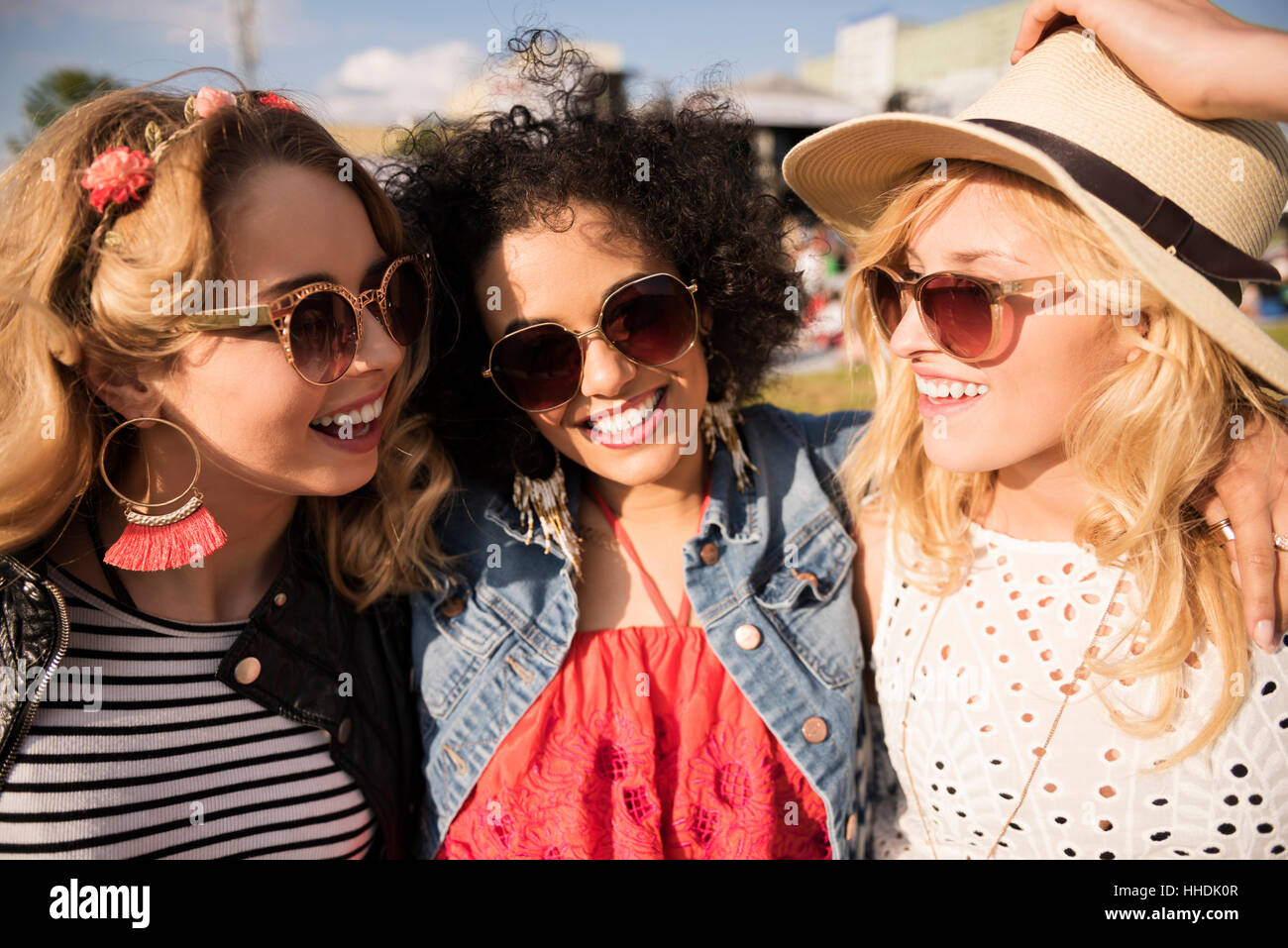 Beste Freunde und herrliches Wetter Stockfoto