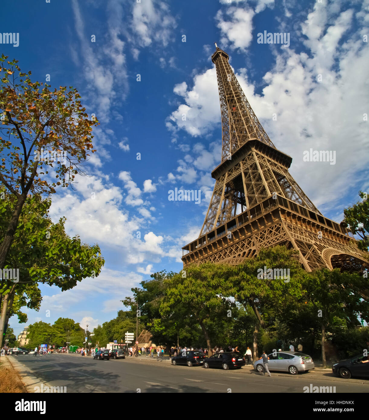 Turm, Reisen, Europa, Paris, Frankreich, Hauptstadt, Reise, Reise, blau, Turm, Stockfoto