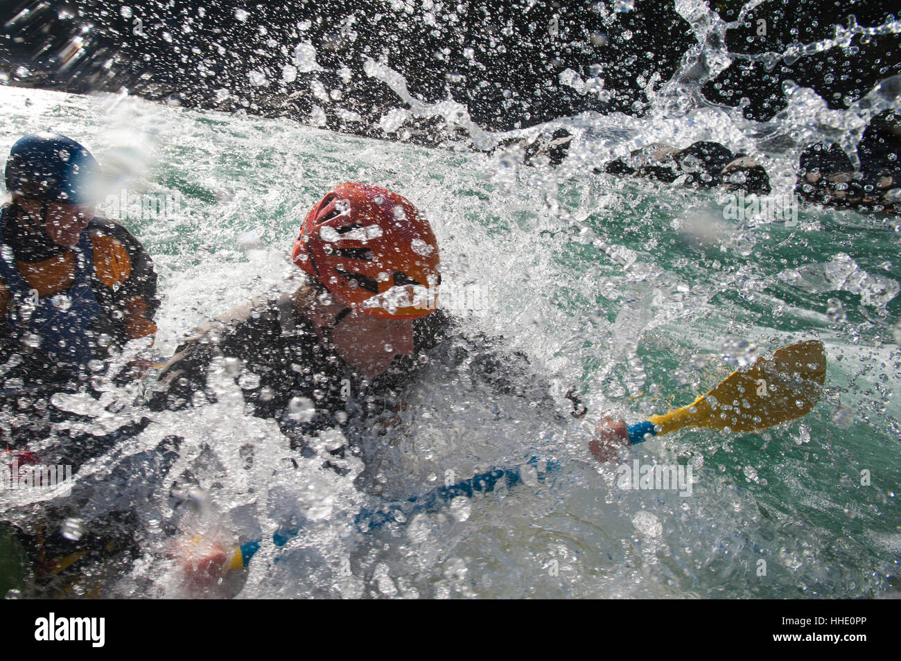 Eine rafting-Expedition auf dem Karnali River, West-Nepal Stockfoto