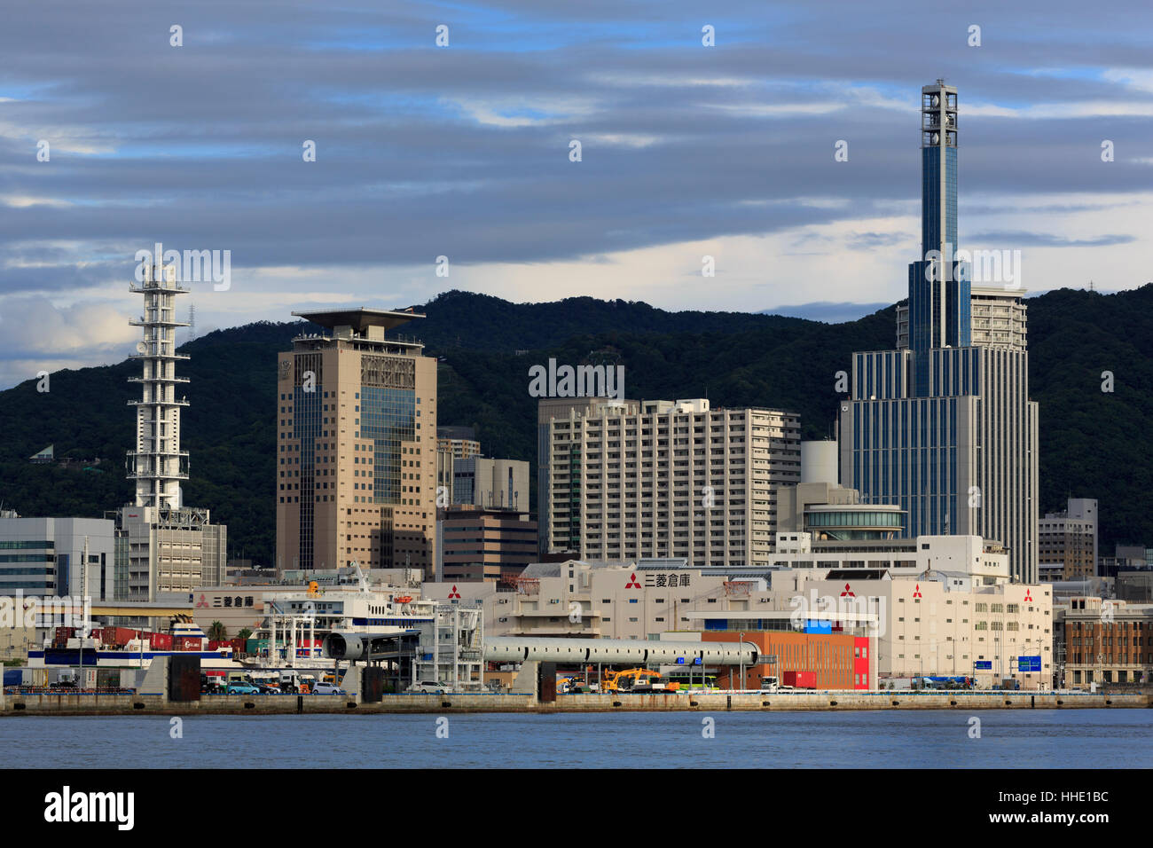 Skyline, Stadt Kobe, Insel Honshu, Japan Stockfoto