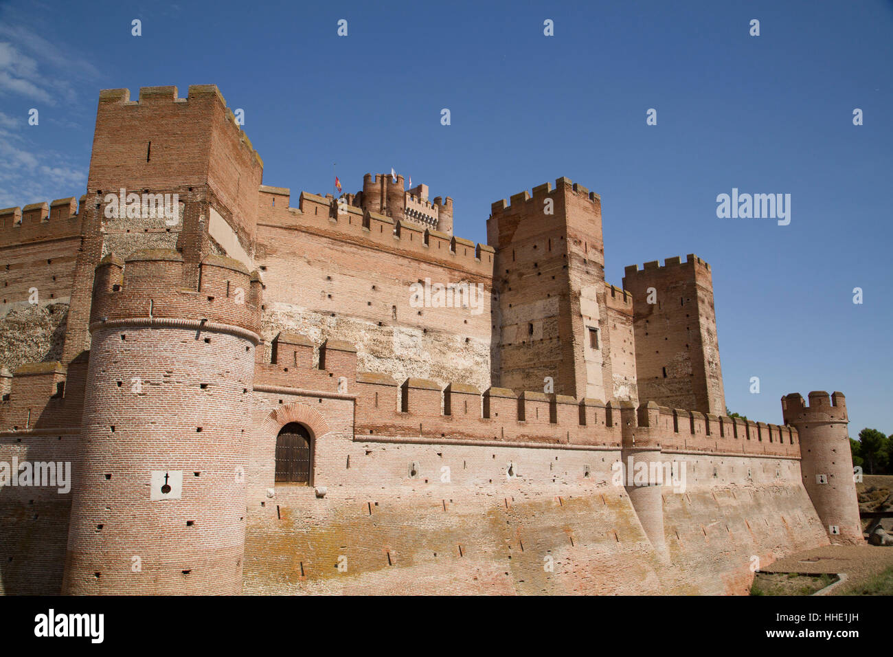 Schloss von La Mota, gebaut, 12. Jahrhundert, Medina del Campo, Valladolid, Kastilien y León, Spanien Stockfoto
