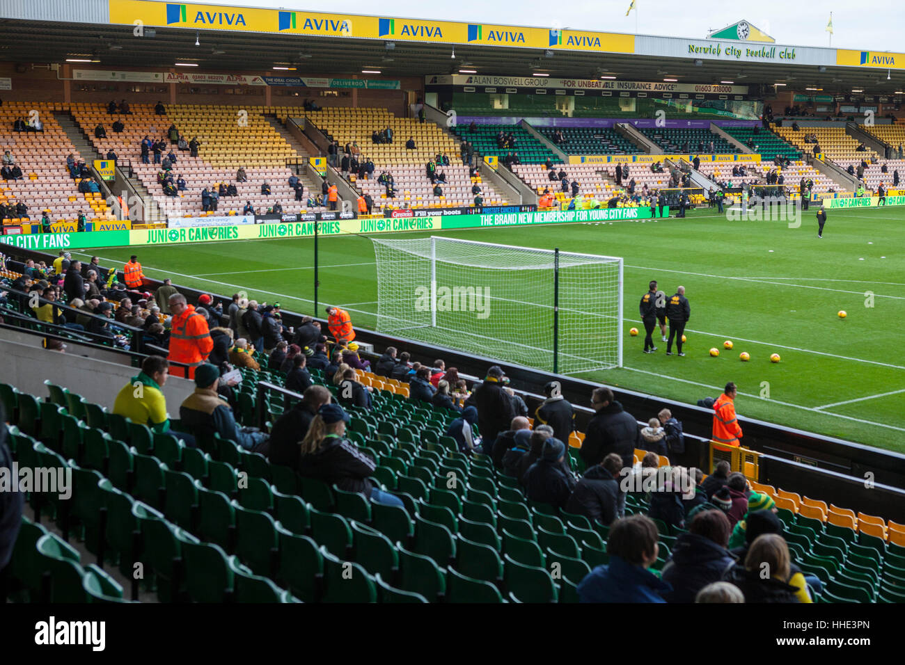 Norwich V Brentford Football-Spiel Stockfoto