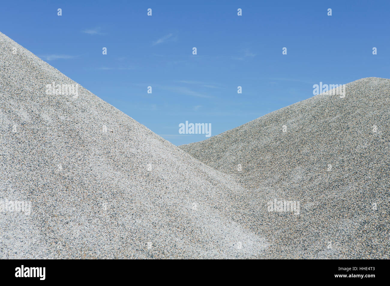 Kies-Haufen in der Wüste, in der Nähe von Wendover, Utah Stockfoto