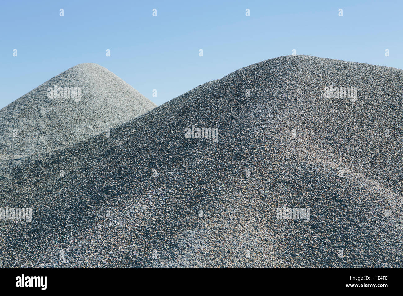 Kies-Haufen in der Wüste, in der Nähe von Wendover, Utah Stockfoto