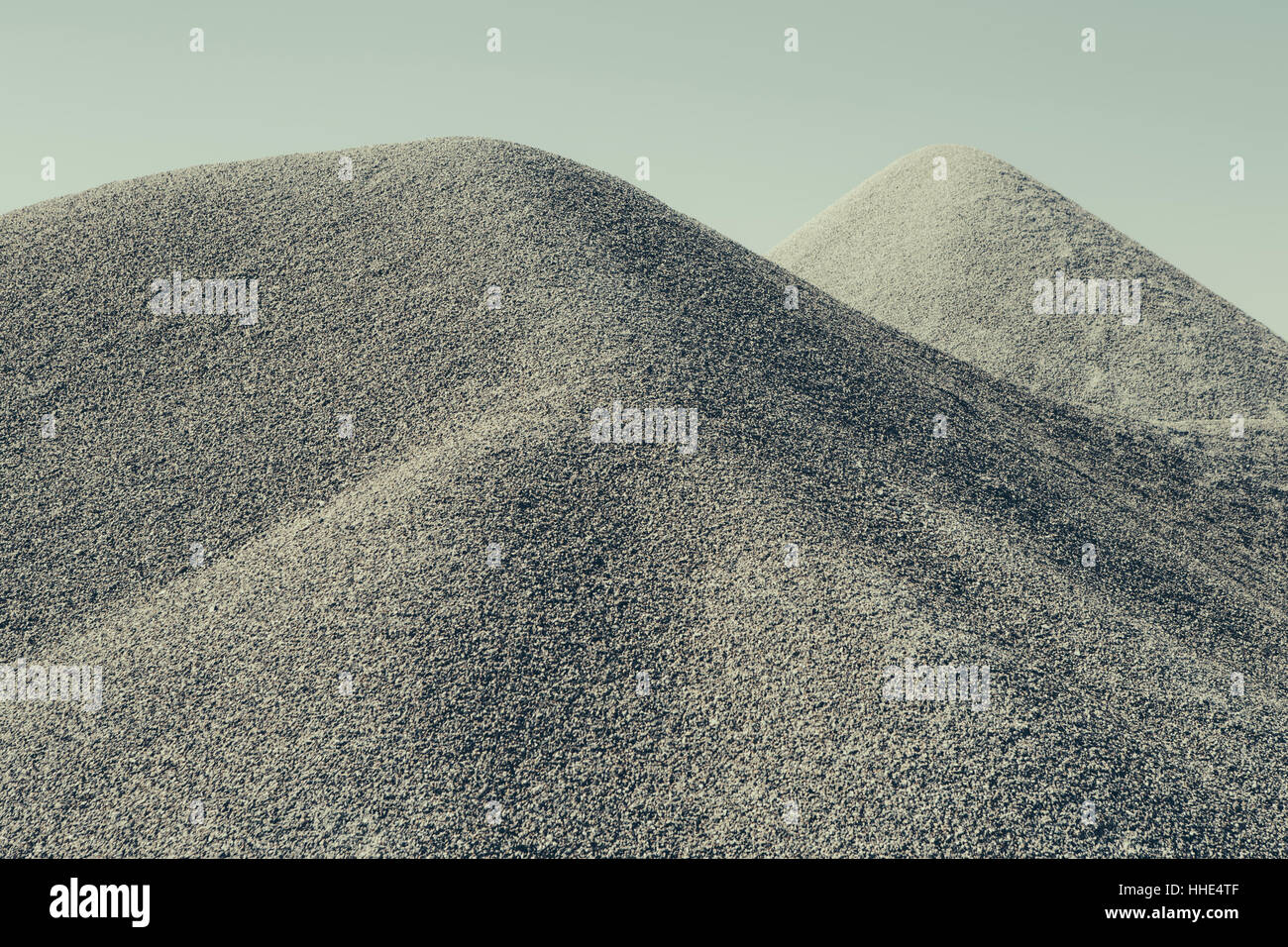 Kies-Haufen in der Wüste, in der Nähe von Wendover, Utah Stockfoto