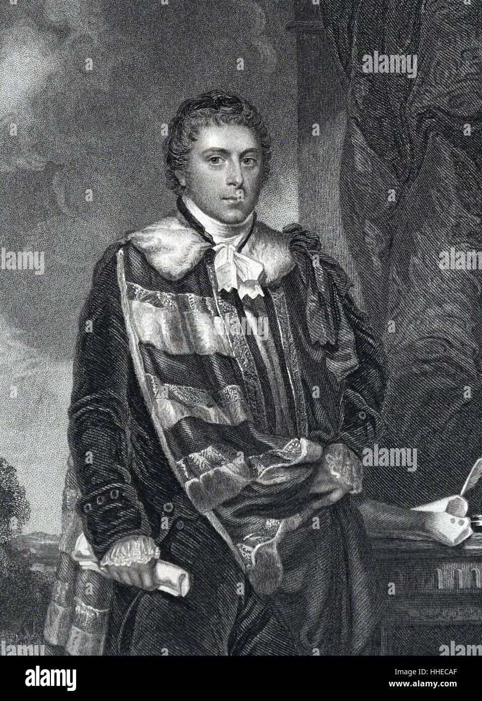 Francis Russell, 5. Duke Bedford (1765-1802); Englischer Adliger und Freund des Prinzen von Wales (später George IV) Stockfoto