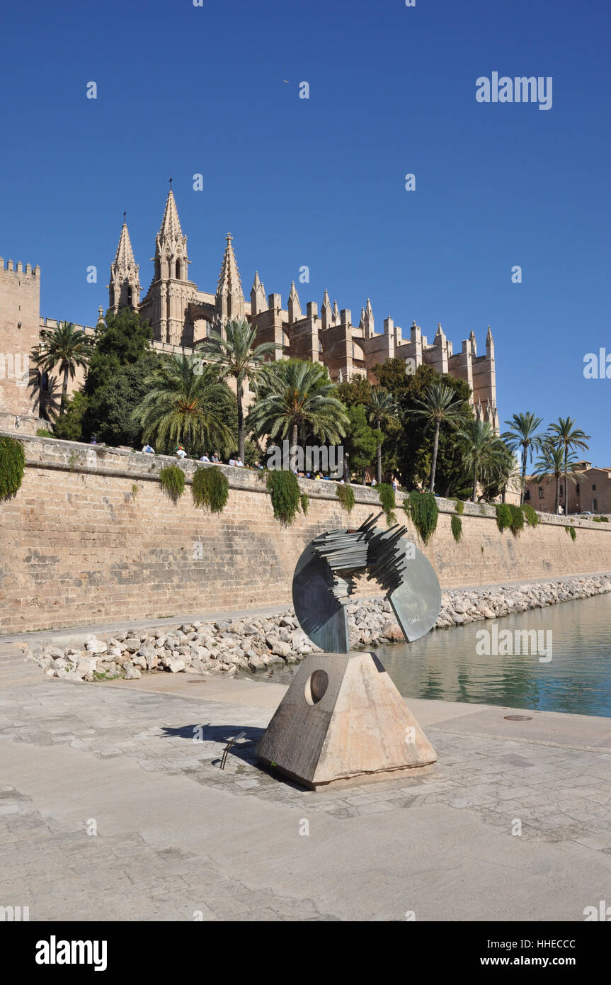 Kirche, Kathedrale, Mallorca, Kunst, Kunstwerk, Skulptur, Spanien, Stil Stockfoto