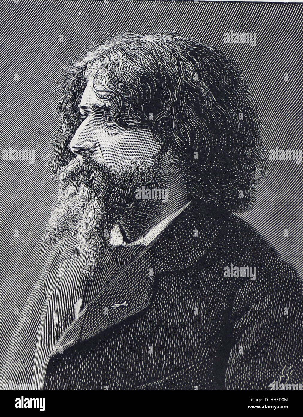 Alphonse Daudet (1840-1897). Französischer Dichter, Romancier, Dramatiker und Autor von Kurzgeschichten. 1892 Stockfoto