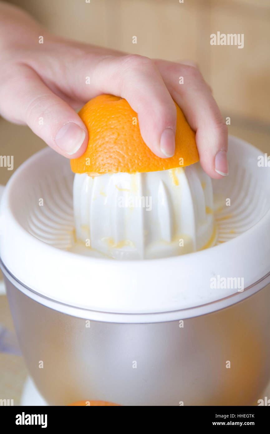 Frisch gepressten Orangen und citrons Stockfoto