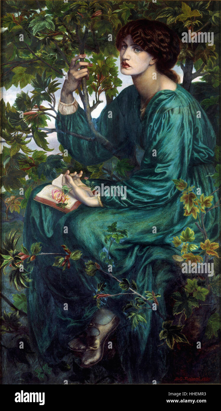 Dante Gabriel Rossetti - Tag-Traum Stockfoto
