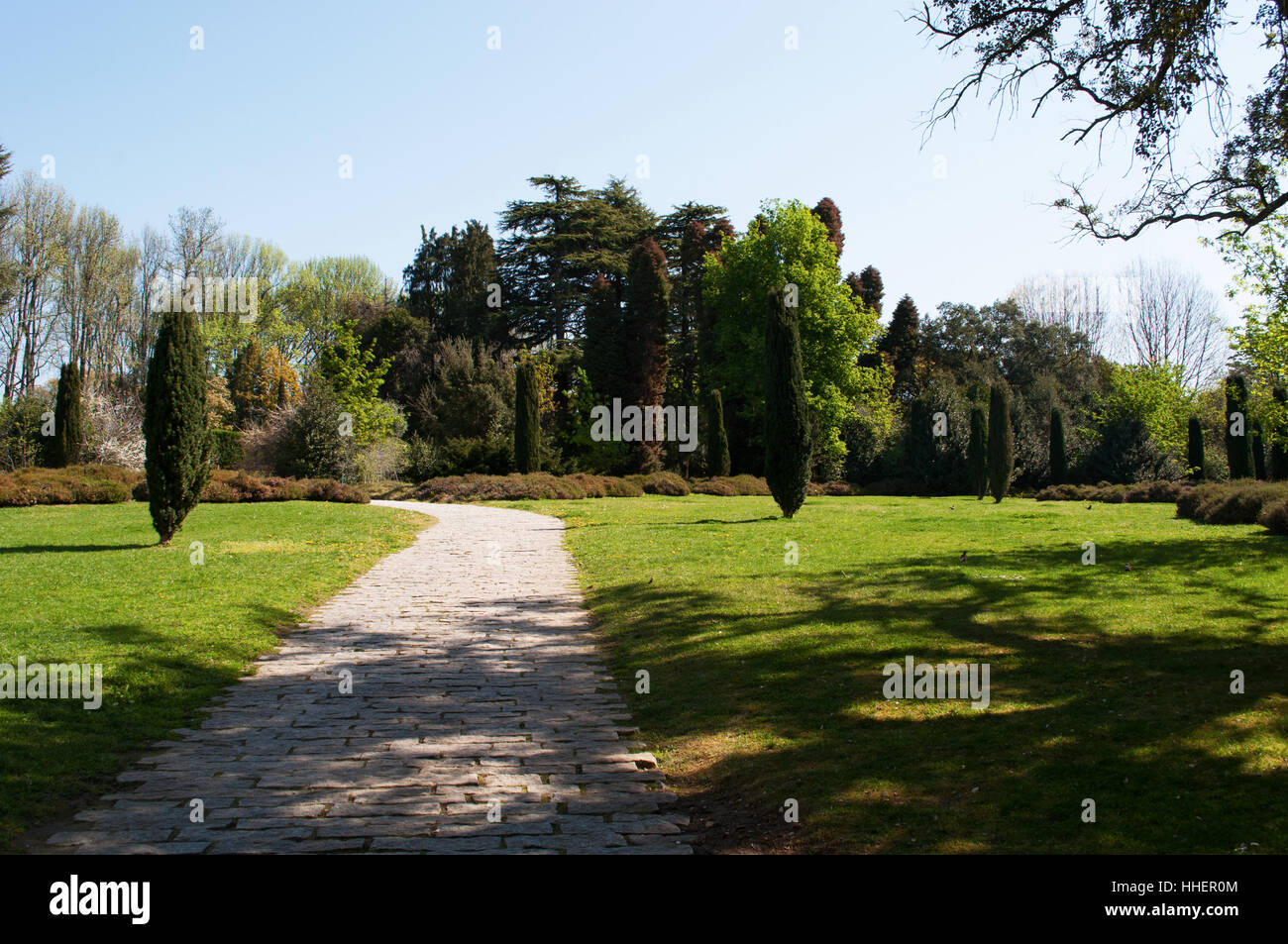 Porto: die Gärten des Serralves Foundation, einer der wichtigsten kulturellen Institution von Portugal Stockfoto