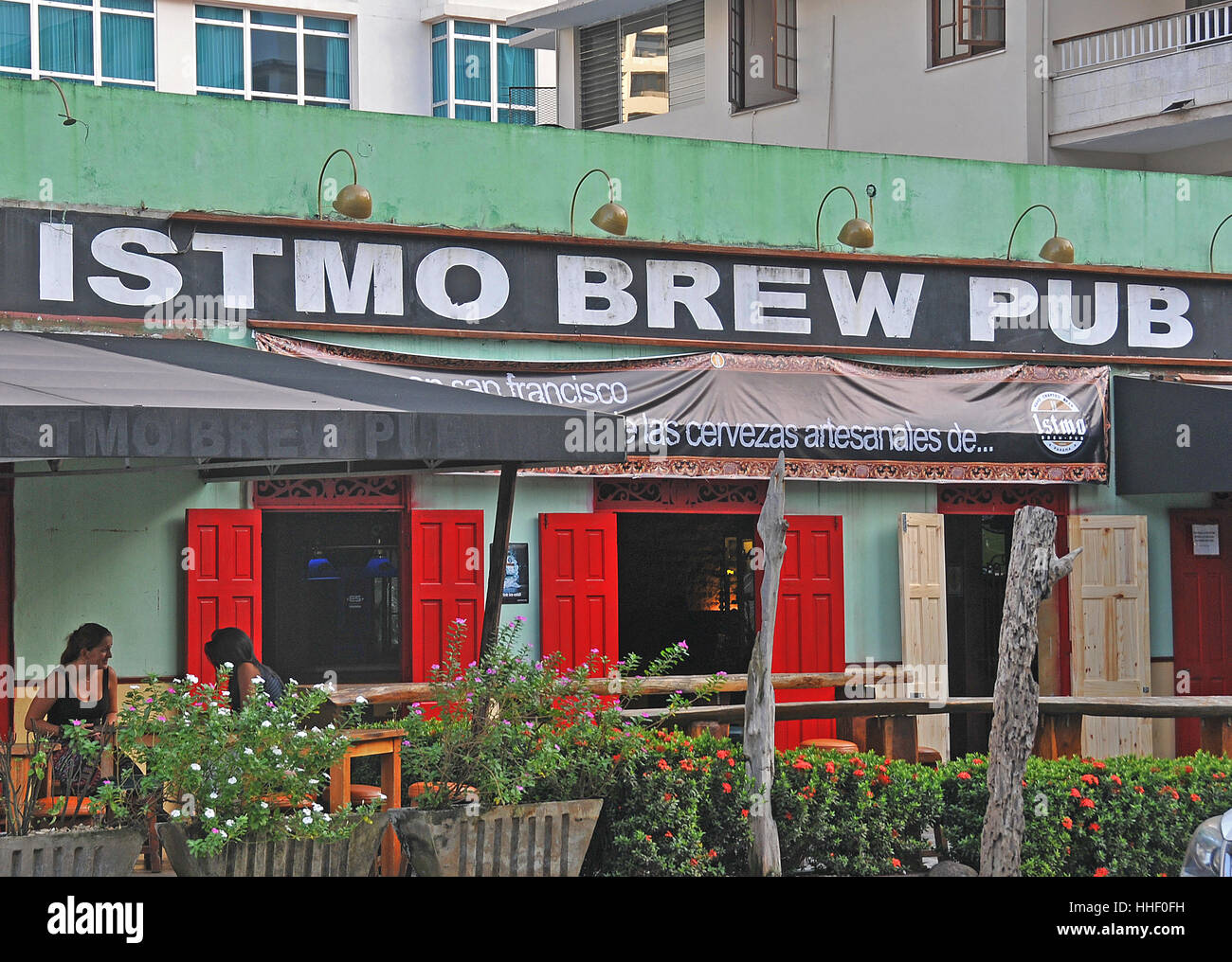 Istmo Brew Pub-Panama City-Panama Stockfoto