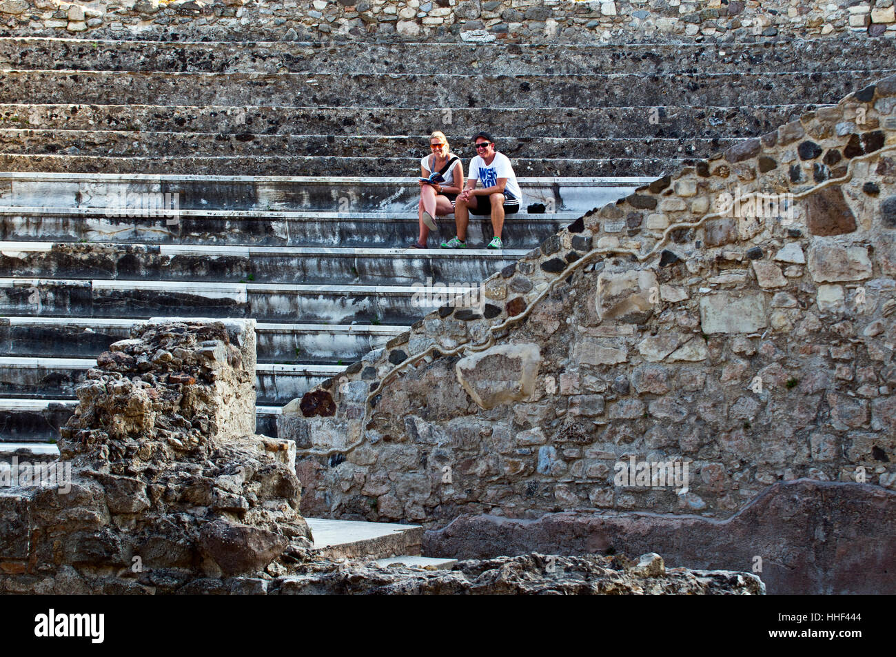 Europa, Griechenland, Dodekanes, Kos, Insel, Stadt, kleines theater Stockfoto