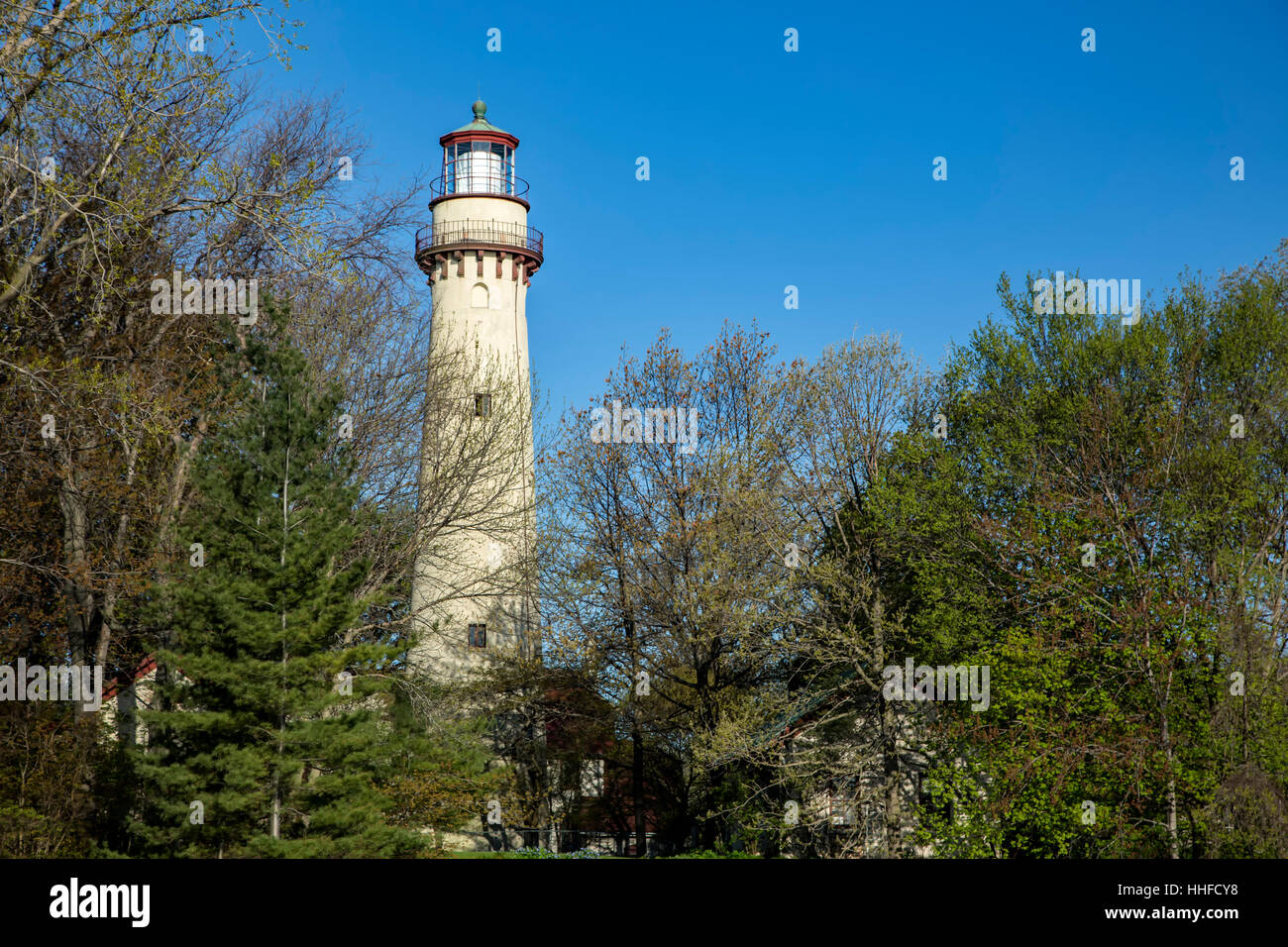 Grosse Point Light Station, Evanston (in der Nähe von Chicago), Illinois USA Stockfoto