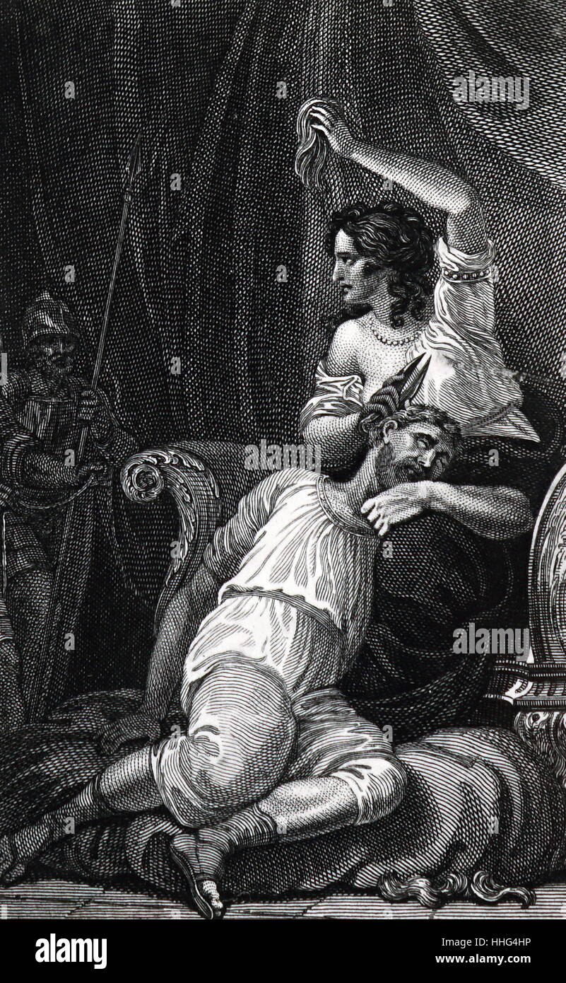 Delilah Samson Die Haare Schneiden. Abbildung Von William Marshall