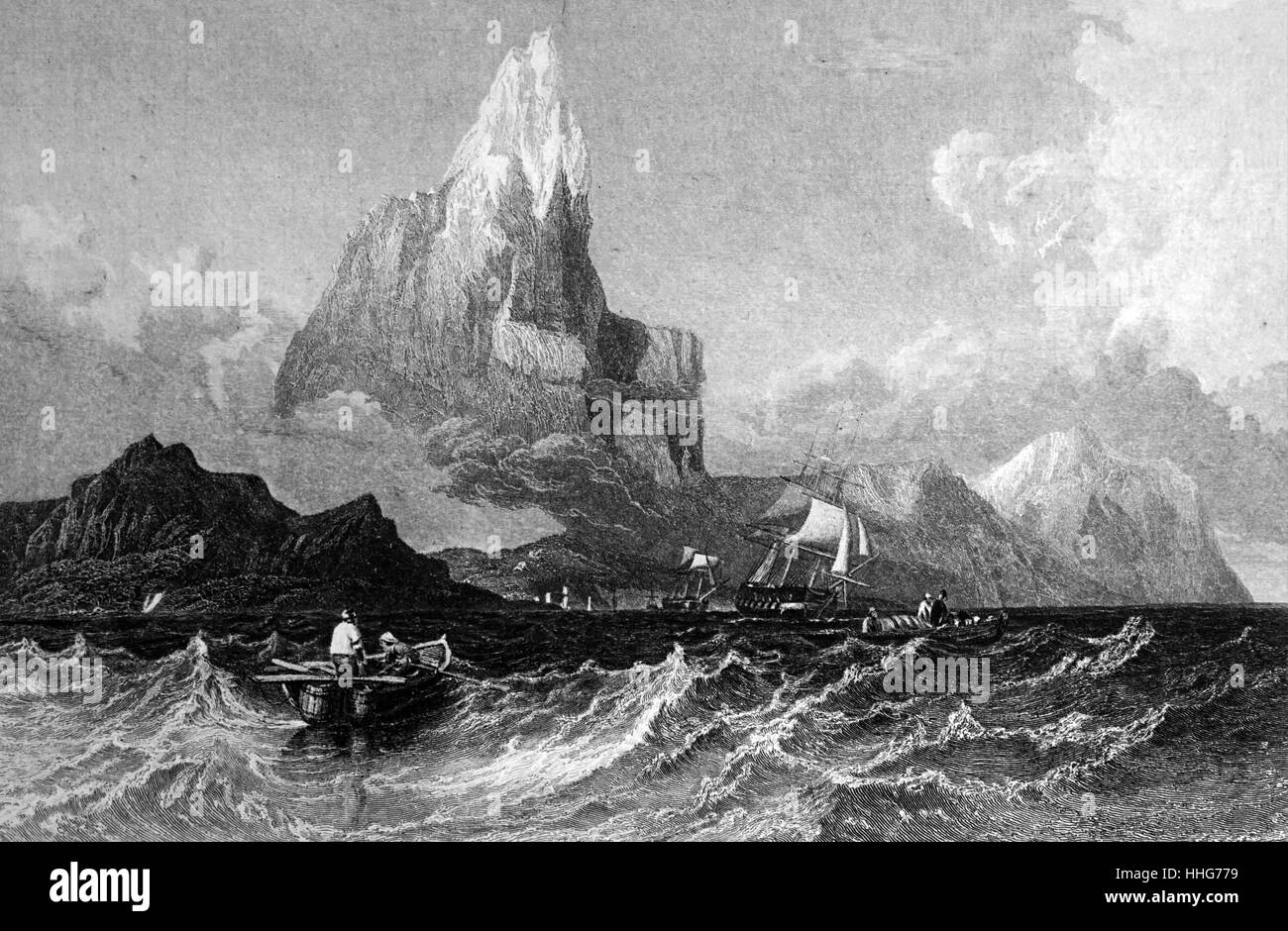 Teneriffa. 1882. ist die größte und bevölkerungsreichste Insel der sieben Kanarischen Inseln. Die Insel ist die Heimat der Universität von La Laguna; 1792 in San Cristóbal de La Laguna gegründet; sie ist die älteste Universität auf den Kanaren. Die Stadt La Laguna war Hauptstadt der Kanarischen Inseln vor Santa Cruz Es im Jahre 1833 ersetzt. Stockfoto