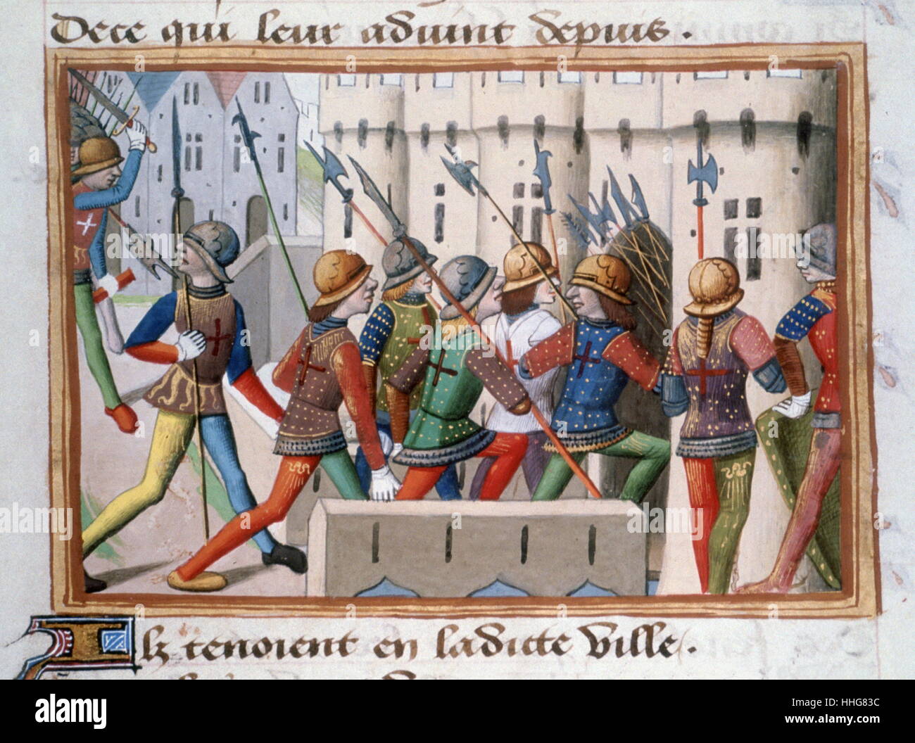 Massaker des Einwohner de Paris, der Cabochien Aufstand (1413) Stockfoto